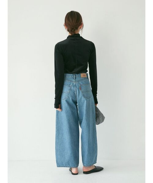 Ungrid(アングリッド)の「シアーベロアハイネックロングスリーブTee(Tシャツ/カットソー・レディース・アイボリー/ブラック/ピンク・FREE)」の12枚目の写真