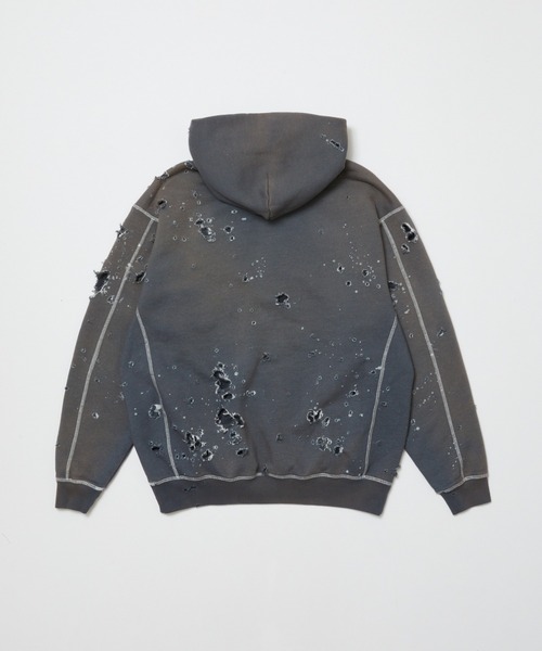 新品 BAL バル ラッセルアスレティック ダメージ加工 パーカー フーディー Russell Athletic（ラッセルアスレティック）の「【BAL（バル）/2024