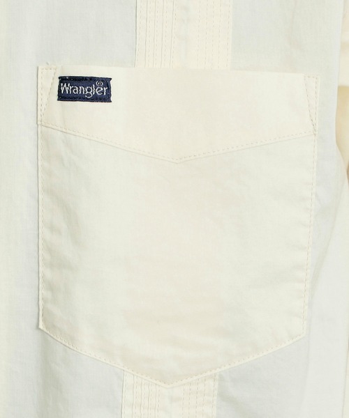 Lee（リー）の「Wrangler/ラングラー【ブロード素材】キューバシャツ ショートスリーブ 開襟（シャツ/ブラウス・メンズ・ブラック/オレンジ/ホワイト・SMALL/MEDIUM/LARGE）」の14枚目の写真