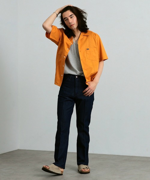 セール】Wrangler/ラングラー【ブロード素材】キューバシャツ