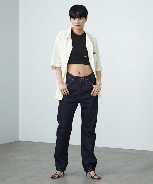 Lee（リー）の「Wrangler/ラングラー【ブロード素材】キューバシャツ ショートスリーブ 開襟（シャツ/ブラウス・メンズ・ブラック/オレンジ/ホワイト・SMALL/MEDIUM/LARGE）」の5枚目の写真