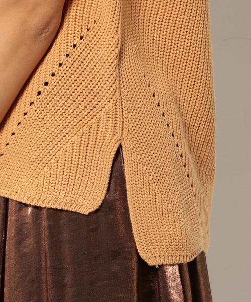 Another Edition(アナザーエディション)の「ノースリーブアゼプルオーバー/AEFC N/S アゼPO◆(ニット/セーター・レディース・ブラック/ベージュ/オリーブ・フリー)」の14枚目の写真