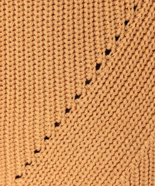 Another Edition(アナザーエディション)の「ノースリーブアゼプルオーバー/AEFC N/S アゼPO◆(ニット/セーター・レディース・ブラック/ベージュ/オリーブ・フリー)」の15枚目の写真