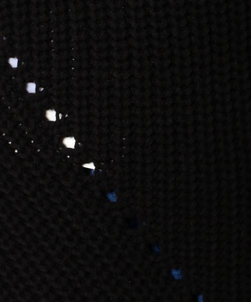 Another Edition(アナザーエディション)の「ノースリーブアゼプルオーバー/AEFC N/S アゼPO◆(ニット/セーター・レディース・ブラック/ベージュ/オリーブ・フリー)」の12枚目の写真