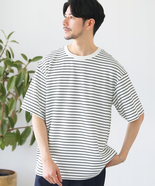 SPU(スプ)の「接触冷感ハイポンチ半袖カットソー(Tシャツ/カットソー・メンズ・ブルー/ホワイト系/モカ/杢グレー/ブラック/ホワイト/グレー/チャコール・XL/L/M/S)」の20枚目の写真
