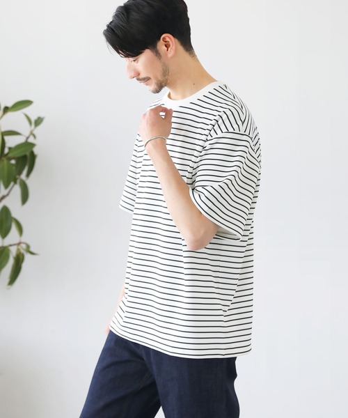 SPU(スプ)の「接触冷感ハイポンチ半袖カットソー(Tシャツ/カットソー・メンズ・ブルー/ホワイト系/モカ/杢グレー/ブラック/ホワイト/グレー/チャコール・XL/L/M/S)」の21枚目の写真