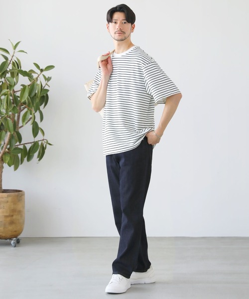 SPU(スプ)の「接触冷感ハイポンチ半袖カットソー(Tシャツ/カットソー・メンズ・ブルー/ホワイト系/モカ/杢グレー/ブラック/ホワイト/グレー/チャコール・XL/L/M/S)」の22枚目の写真