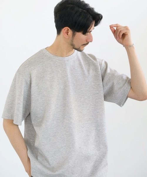 SPU(スプ)の「接触冷感ハイポンチ半袖カットソー(Tシャツ/カットソー・メンズ・ブルー/ホワイト系/モカ/杢グレー/ブラック/ホワイト/グレー/チャコール・XL/L/M/S)」の16枚目の写真