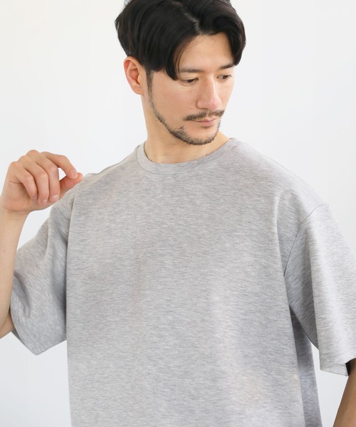 SPU(スプ)の「接触冷感ハイポンチ半袖カットソー(Tシャツ/カットソー・メンズ・ブルー/ホワイト系/モカ/杢グレー/ブラック/ホワイト/グレー/チャコール・XL/L/M/S)」の17枚目の写真