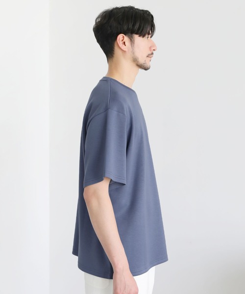 SPU(スプ)の「接触冷感ハイポンチ半袖カットソー(Tシャツ/カットソー・メンズ・ブルー/ホワイト系/モカ/杢グレー/ブラック/ホワイト/グレー/チャコール・XL/L/M/S)」の13枚目の写真