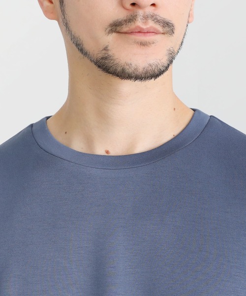SPU(スプ)の「接触冷感ハイポンチ半袖カットソー(Tシャツ/カットソー・メンズ・ブルー/ホワイト系/モカ/杢グレー/ブラック/ホワイト/グレー/チャコール・XL/L/M/S)」の15枚目の写真