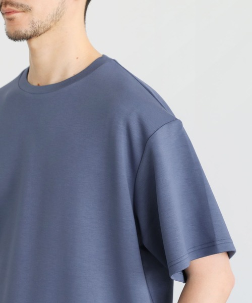 SPU(スプ)の「接触冷感ハイポンチ半袖カットソー(Tシャツ/カットソー・メンズ・ブルー/ホワイト系/モカ/杢グレー/ブラック/ホワイト/グレー/チャコール・XL/L/M/S)」の11枚目の写真