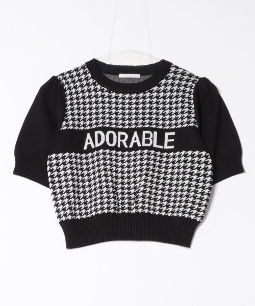 TORTE(トルテ)の「ADORABLE ロゴニットプルオーバー(ニット/セーター・レディース・ブラック系その他/ホワイト系その他2/ホワイト系その他/ホワイト・FREE)」の1枚目の写真