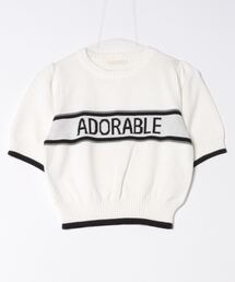 ADORABLE ロゴニットプルオーバー
