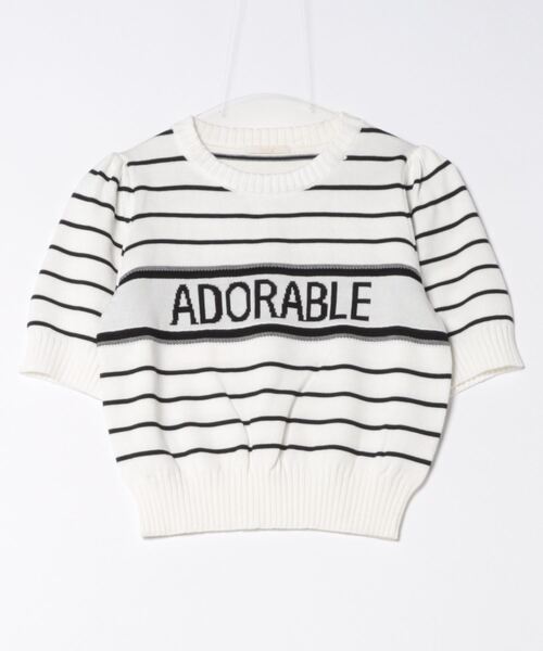 TORTE(トルテ)の「ADORABLE ロゴニットプルオーバー(ニット/セーター・レディース・ブラック系その他/ホワイト系その他2/ホワイト系その他/ホワイト・FREE)」の4枚目の写真