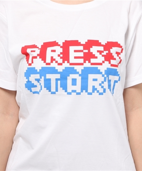 WEGO（ウィゴー）の「WEGO/デジタルモチーフＴシャツ（Tシャツ/カットソー・レディース・ホワイト/ブラック・FREE）」の11枚目の写真