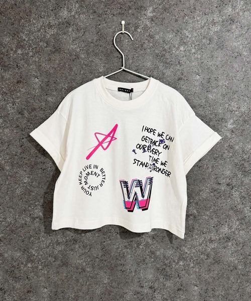 セール】オーバーサイズ クロップド 短丈Tシャツ（Tシャツ