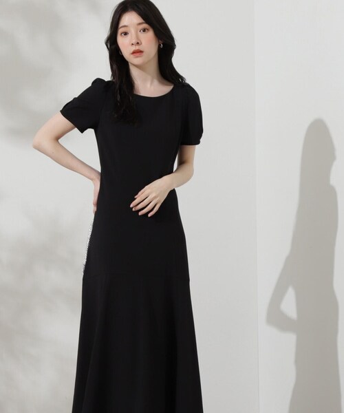 PROPORTION BODY DRESSING(プロポーションボディドレッシング)の「パフスリーブマーメイドワンピース / 1214240607(ワンピース・レディース・ブルー/ブラック・SMALL/MEDIUM)」の18枚目の写真