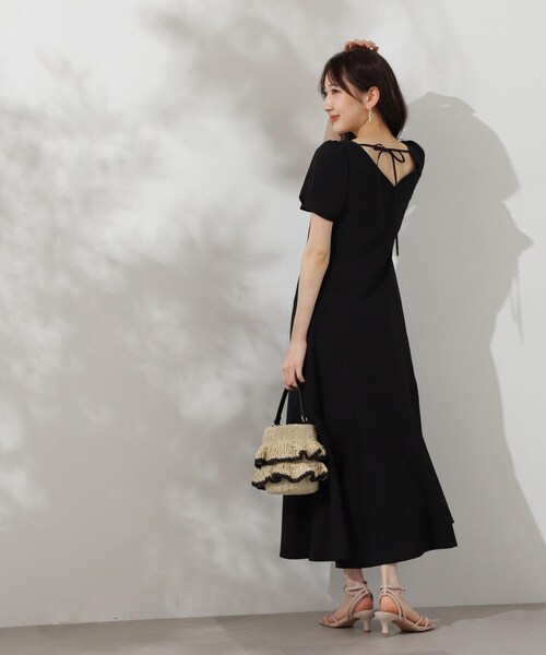 PROPORTION BODY DRESSING(プロポーションボディドレッシング)の「パフスリーブマーメイドワンピース / 1214240607(ワンピース・レディース・ブルー/ブラック・SMALL/MEDIUM)」の16枚目の写真