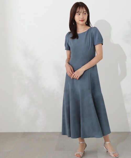 PROPORTION BODY DRESSING(プロポーションボディドレッシング)の「パフスリーブマーメイドワンピース / 1214240607(ワンピース・レディース・ブルー/ブラック・SMALL/MEDIUM)」の10枚目の写真