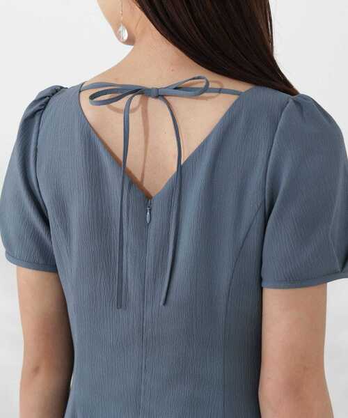 PROPORTION BODY DRESSING(プロポーションボディドレッシング)の「パフスリーブマーメイドワンピース / 1214240607(ワンピース・レディース・ブルー/ブラック・SMALL/MEDIUM)」の3枚目の写真
