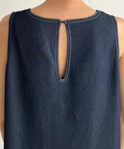 CANAL JEAN（キャナルジーン）の「El mar　デニムタンクワンピース（ワンピース・レディース・ネイビー・ONE SIZE）」の5枚目の写真