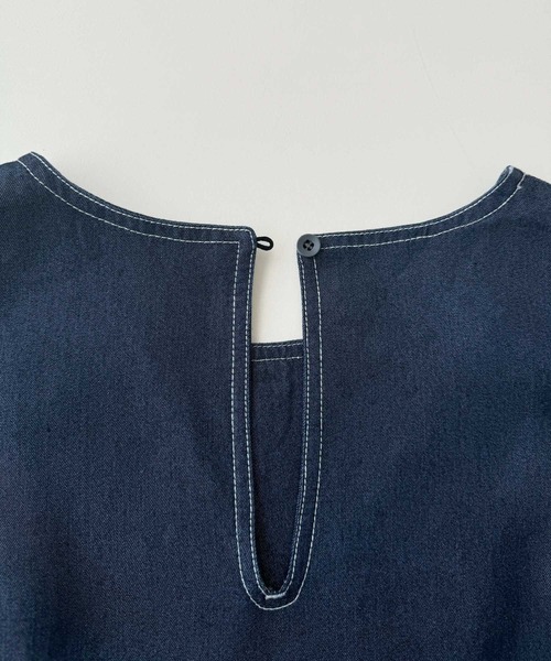 CANAL JEAN（キャナルジーン）の「El mar　デニムタンクワンピース（ワンピース・レディース・ネイビー・ONE SIZE）」の8枚目の写真