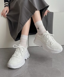 Shoes in Closet | 厚底 デザインソール ダブルシューレース キルティング ボリューム スニーカー 6397(スニーカー)