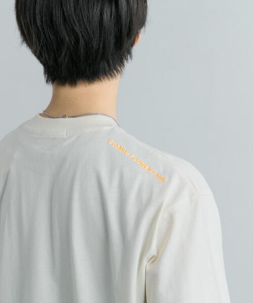 SENSE OF PLACE by URBAN RESEARCH（センスオブプレイスバイアーバンリサーチ）の「ポップアートフラワーグラフィックT D（Tシャツ/カットソー・メンズ・アイボリー/ブラック/グリーン・MEDIUM/LARGE）」の7枚目の写真