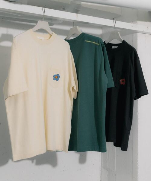 SENSE OF PLACE by URBAN RESEARCH（センスオブプレイスバイアーバンリサーチ）の「ポップアートフラワーグラフィックT D（Tシャツ/カットソー・メンズ・アイボリー/ブラック/グリーン・MEDIUM/LARGE）」の16枚目の写真