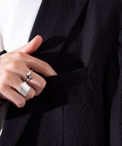 GLOSTER（グロスター）の「【GLOSTER/グロスター】サッカー  テーラードジャケット イージーケア 2B（テーラードジャケット・メンズ・ブラック/ネイビー・L/M）」の21枚目の写真