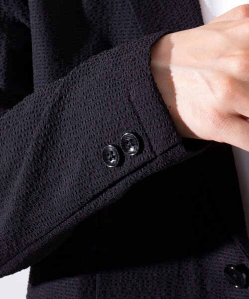 GLOSTER（グロスター）の「【GLOSTER/グロスター】サッカー  テーラードジャケット イージーケア 2B（テーラードジャケット・メンズ・ブラック/ネイビー・L/M）」の19枚目の写真