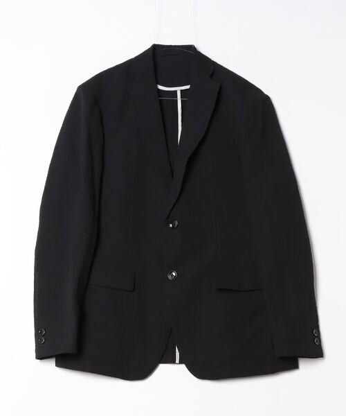 GLOSTER（グロスター）の「【GLOSTER/グロスター】サッカー  テーラードジャケット イージーケア 2B（テーラードジャケット・メンズ・ブラック/ネイビー・L/M）」の5枚目の写真