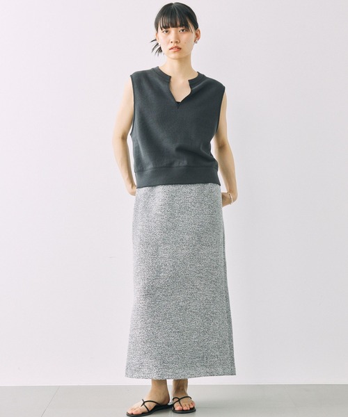 BABYLONE（バビロン）の「グリッタータイトスカート（スカート・レディース・シルバー・フリー）」の2枚目の写真