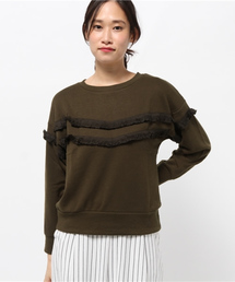 Green　Parks | ・ﾌﾘﾝｼﾞｳﾗｹﾌﾟﾙｵｰﾊﾞｰ(Tシャツ/カットソー)