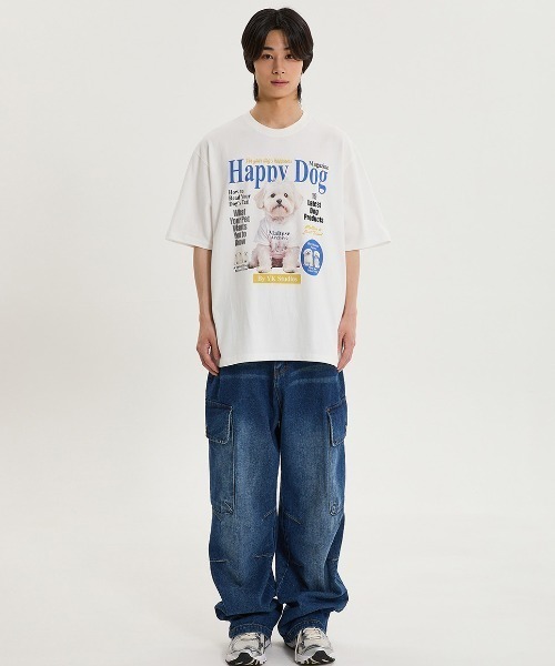 ★韓国ブランド★WaiKei★ マルチーズリンガー 半袖Tシャツ A'GEM/9 × .kom 『WaiKei/ワイケイ』 GOOREUM illustration half