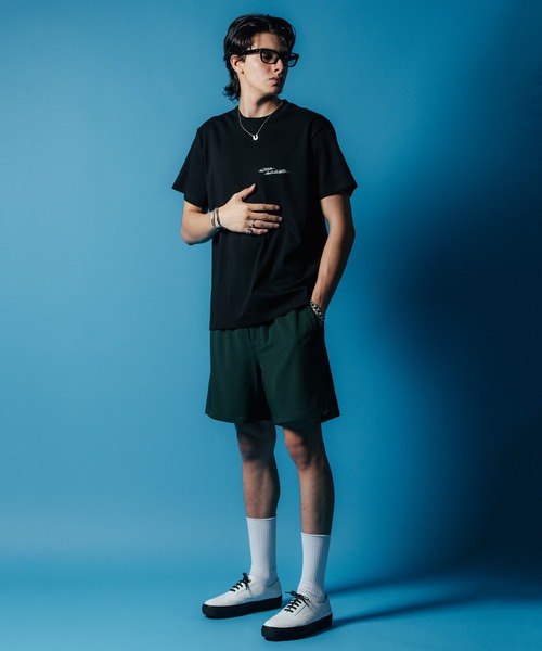 CRIMIE（クライミー）の「SCRIPT LOGO EMBROIDERY SHORT SLEEVE T SHIRT / 筆記体 刺繍 ポケット 半袖 Tシャツ（Tシャツ/カットソー・メンズ・ブラック/ヘザーグレー/ホワイト・S/M/L/XL/XXL）」の16枚目の写真