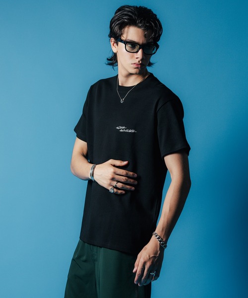 CRIMIE（クライミー）の「SCRIPT LOGO EMBROIDERY SHORT SLEEVE T SHIRT / 筆記体 刺繍 ポケット 半袖 Tシャツ（Tシャツ/カットソー・メンズ・ブラック/ヘザーグレー/ホワイト・S/M/L/XL/XXL）」の18枚目の写真