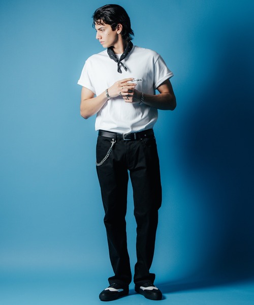 CRIMIE（クライミー）の「SCRIPT LOGO EMBROIDERY SHORT SLEEVE T SHIRT / 筆記体 刺繍 ポケット 半袖 Tシャツ（Tシャツ/カットソー・メンズ・ブラック/ヘザーグレー/ホワイト・S/M/L/XL/XXL）」の9枚目の写真