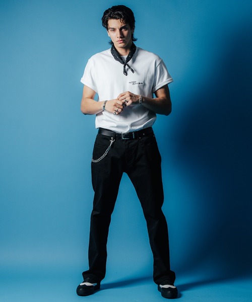 CRIMIE（クライミー）の「SCRIPT LOGO EMBROIDERY SHORT SLEEVE T SHIRT / 筆記体 刺繍 ポケット 半袖 Tシャツ（Tシャツ/カットソー・メンズ・ブラック/ヘザーグレー/ホワイト・S/M/L/XL/XXL）」の10枚目の写真