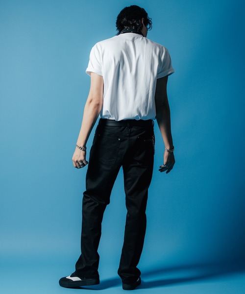 CRIMIE（クライミー）の「SCRIPT LOGO EMBROIDERY SHORT SLEEVE T SHIRT / 筆記体 刺繍 ポケット 半袖 Tシャツ（Tシャツ/カットソー・メンズ・ブラック/ヘザーグレー/ホワイト・S/M/L/XL/XXL）」の11枚目の写真