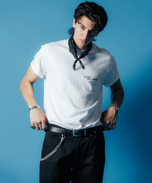 CRIMIE（クライミー）の「SCRIPT LOGO EMBROIDERY SHORT SLEEVE T SHIRT / 筆記体 刺繍 ポケット 半袖 Tシャツ（Tシャツ/カットソー・メンズ・ブラック/ヘザーグレー/ホワイト・S/M/L/XL/XXL）」の12枚目の写真