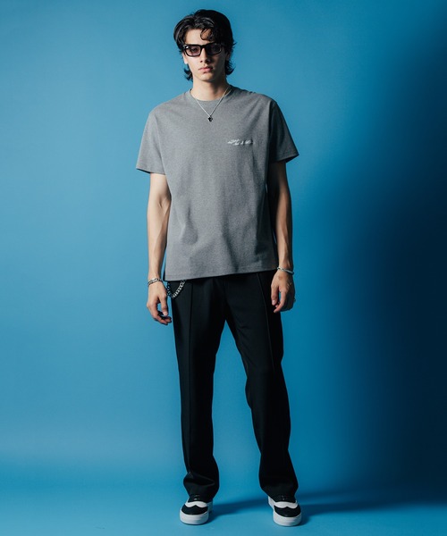 CRIMIE（クライミー）の「SCRIPT LOGO EMBROIDERY SHORT SLEEVE T SHIRT / 筆記体 刺繍 ポケット 半袖 Tシャツ（Tシャツ/カットソー・メンズ・ブラック/ヘザーグレー/ホワイト・S/M/L/XL/XXL）」の22枚目の写真