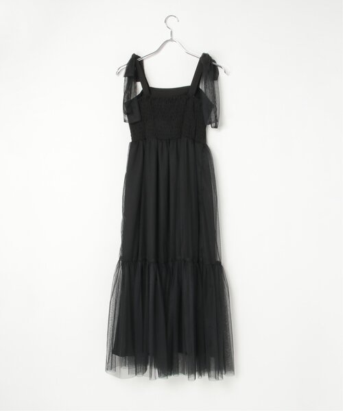 VENCEEXCHANGE（ヴァンスエクスチェンジ）の「チュールティアードワンピース（ワンピース・レディース・ブラウン/グレー/ブラック・FREE）」の7枚目の写真