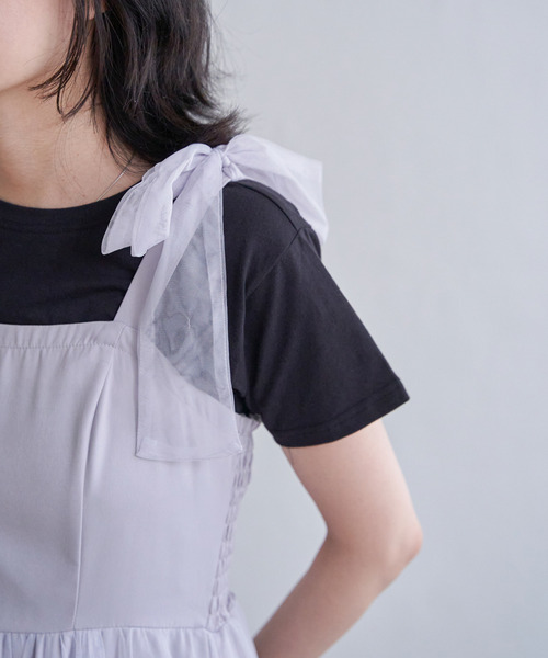 VENCEEXCHANGE（ヴァンスエクスチェンジ）の「チュールティアードワンピース（ワンピース・レディース・ブラウン/グレー/ブラック・FREE）」の21枚目の写真