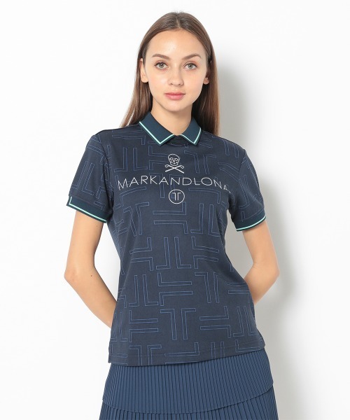 MARK & LONA(マークアンドロナ)の「OVL Zip Polo | WOMEN(ポロシャツ・レディース・ホワイト/ネイビー/ブラック・36/34)」の2枚目の写真