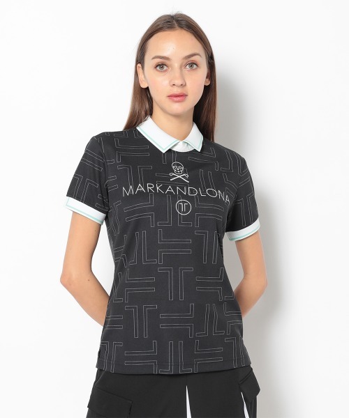MARK & LONA(マークアンドロナ)の「OVL Zip Polo | WOMEN(ポロシャツ・レディース・ホワイト/ネイビー/ブラック・36/34)」の1枚目の写真