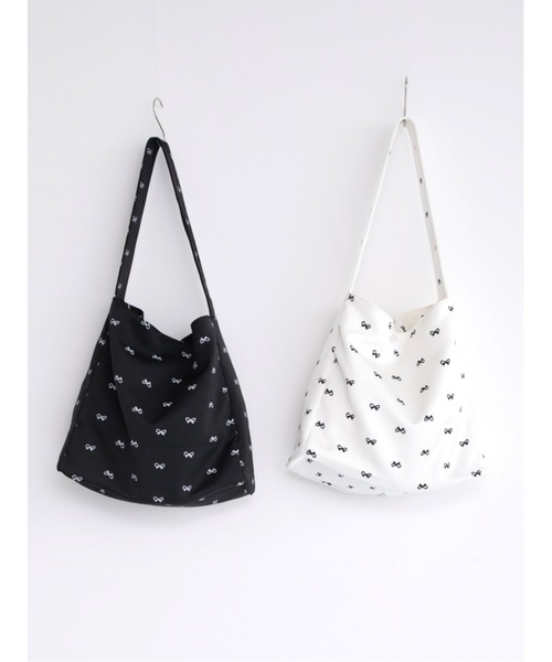 JUMELLE（ジュメロ）の「【限定販売】ripri tote bag（トートバッグ・レディース・ホワイト/ブラック・FREE）」の6枚目の写真