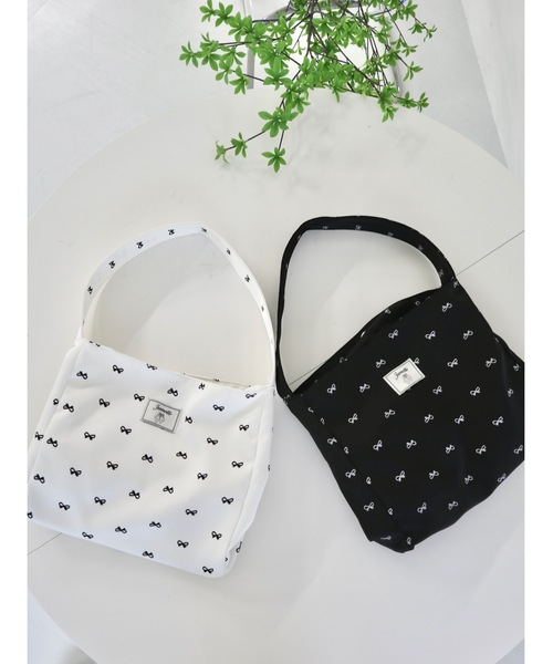 JUMELLE（ジュメロ）の「【限定販売】ripri tote bag（トートバッグ・レディース・ホワイト/ブラック・FREE）」の22枚目の写真