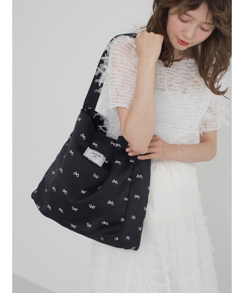 JUMELLE（ジュメロ）の「【限定販売】ripri tote bag（トートバッグ・レディース・ホワイト/ブラック・FREE）」の13枚目の写真